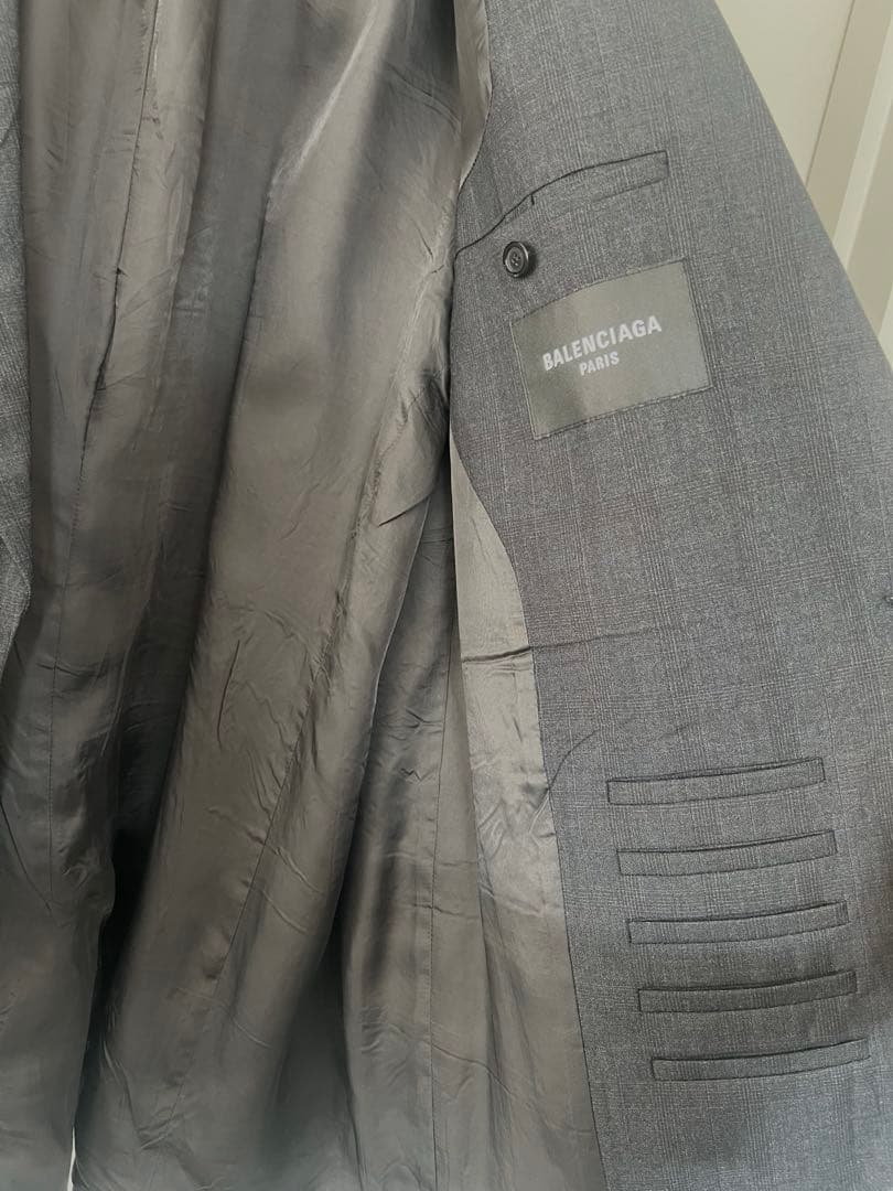 新品 BALENCIAGA テーラードジャケット サイズ２ グレー