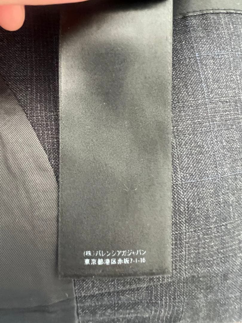 新品 BALENCIAGA テーラードジャケット サイズ２ グレー