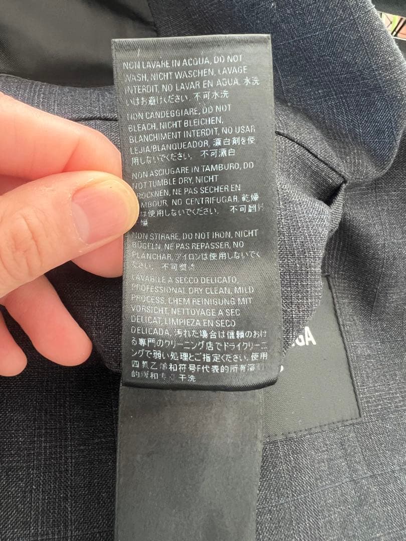 新品 BALENCIAGA テーラードジャケット サイズ２ グレー