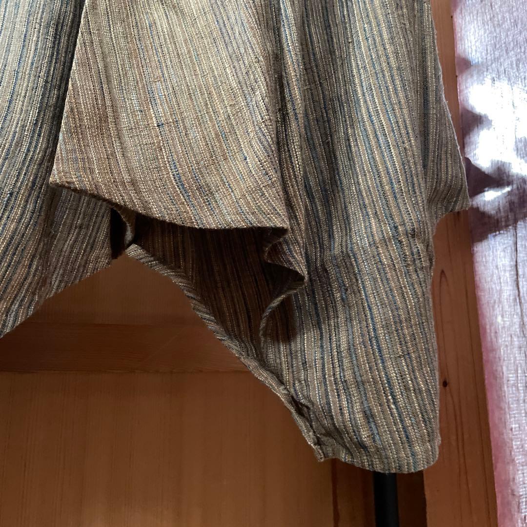 うさとの服　ストライプスカート風サルエルパンツ