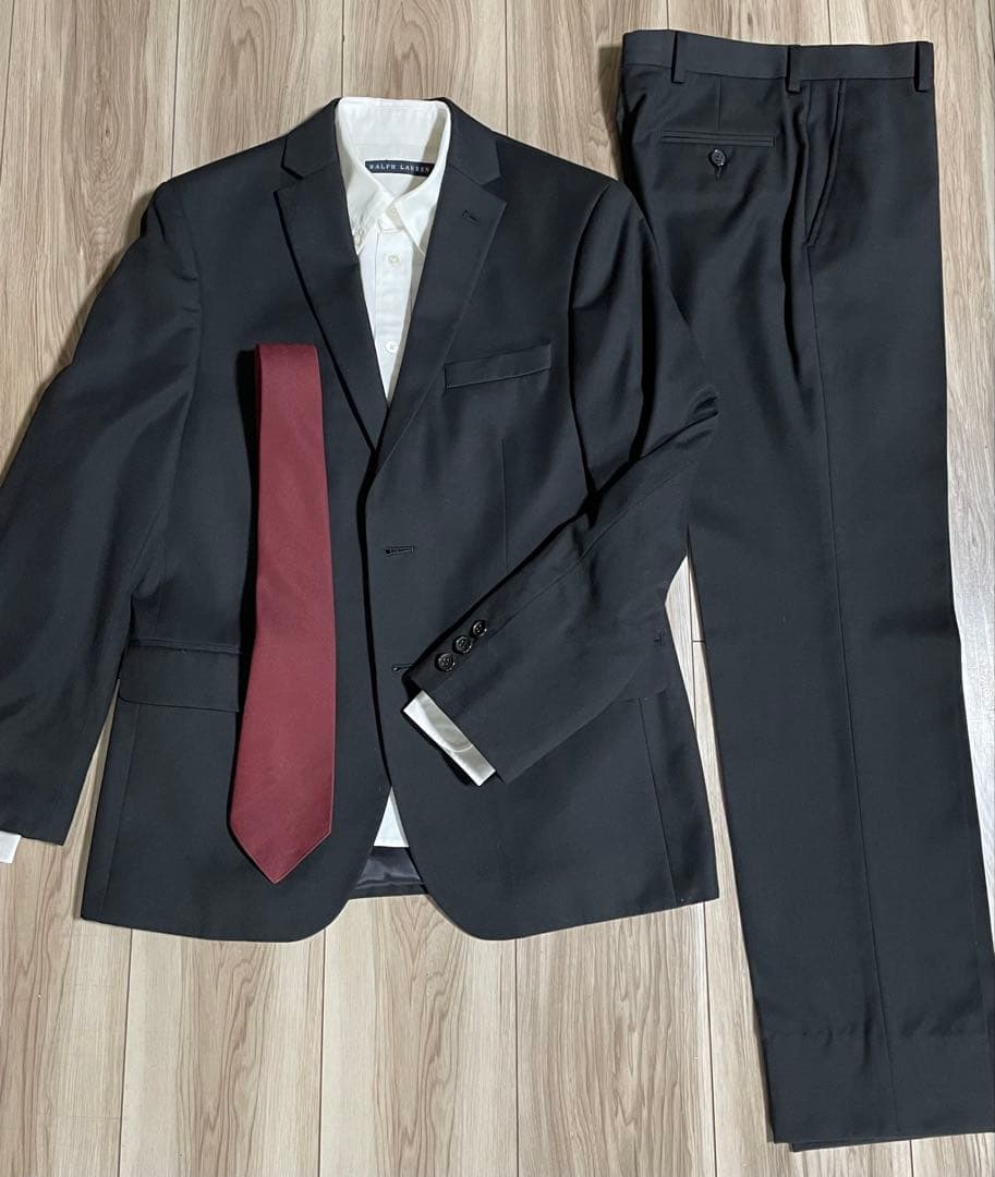 ラルフローレン スーツ 160 卒業式 4点セット 黒　　RalphLauren