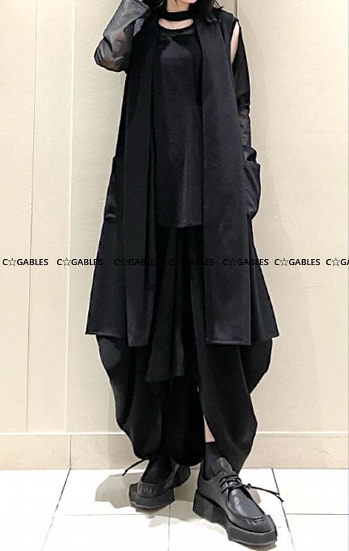 LIMI feu リミフゥ　定番商品　ウールギャバジンベスト　ヨウジヤマモト