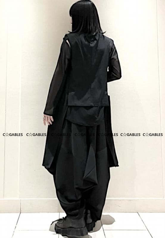 LIMI feu リミフゥ　定番商品　ウールギャバジンベスト　ヨウジヤマモト