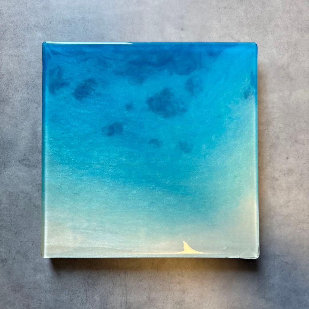 レジンアート　海アート　エポキシレジンアート　インテリア　壁掛け