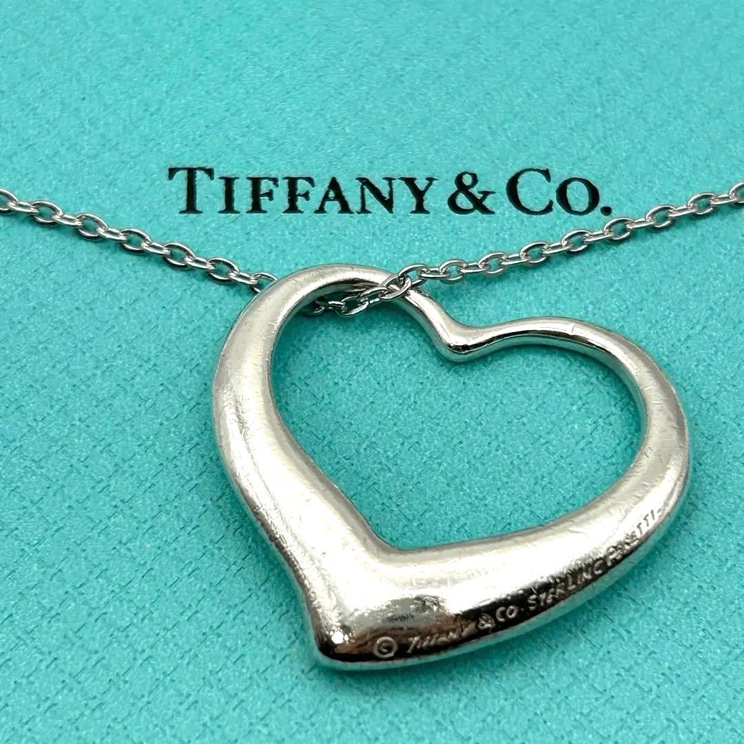 【希少】TIFFANY&Co. オープンハート ネックレス ラージ XL