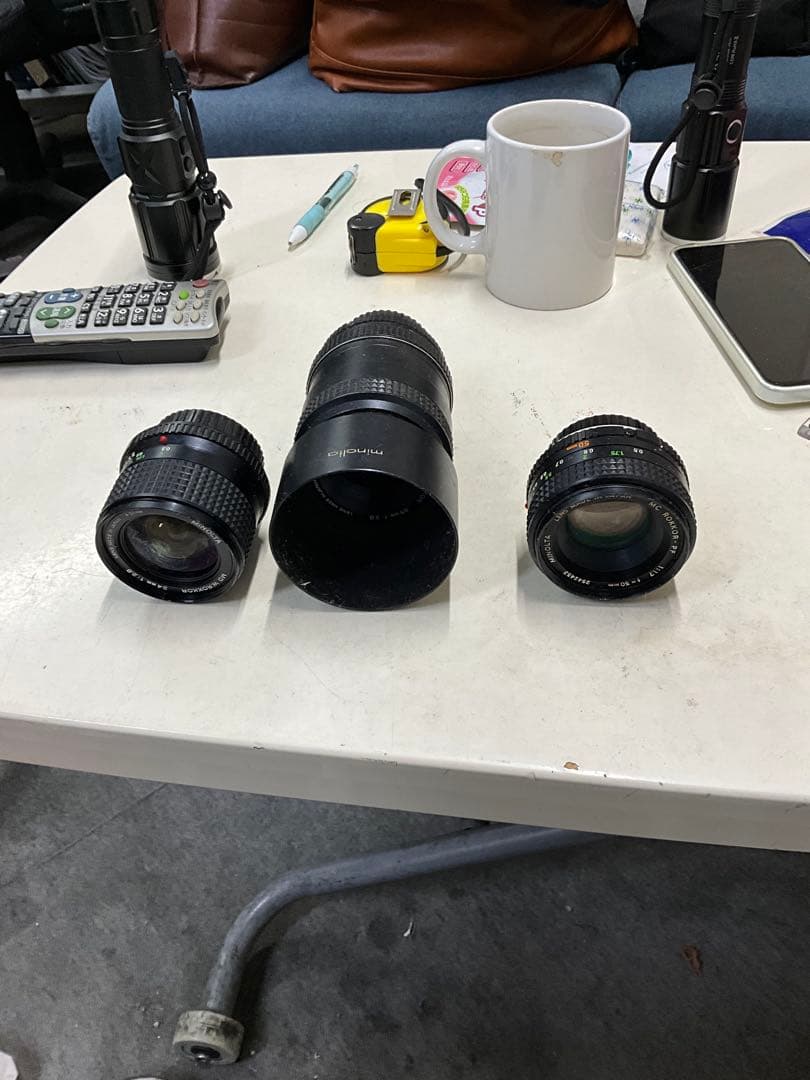 Minolta カメラレンズ　3個セット