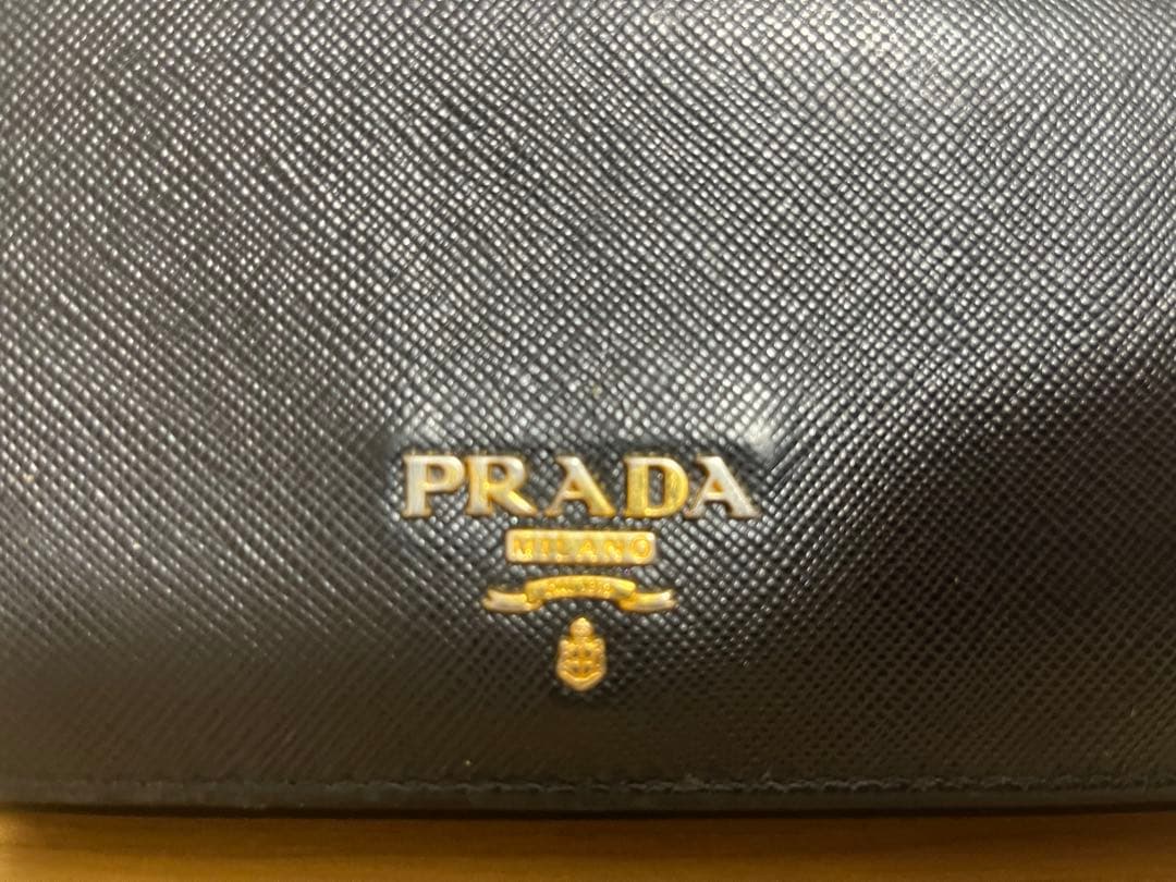 PRADA プラダ サフィアーノ メタル フラップ 長財布 ブラック