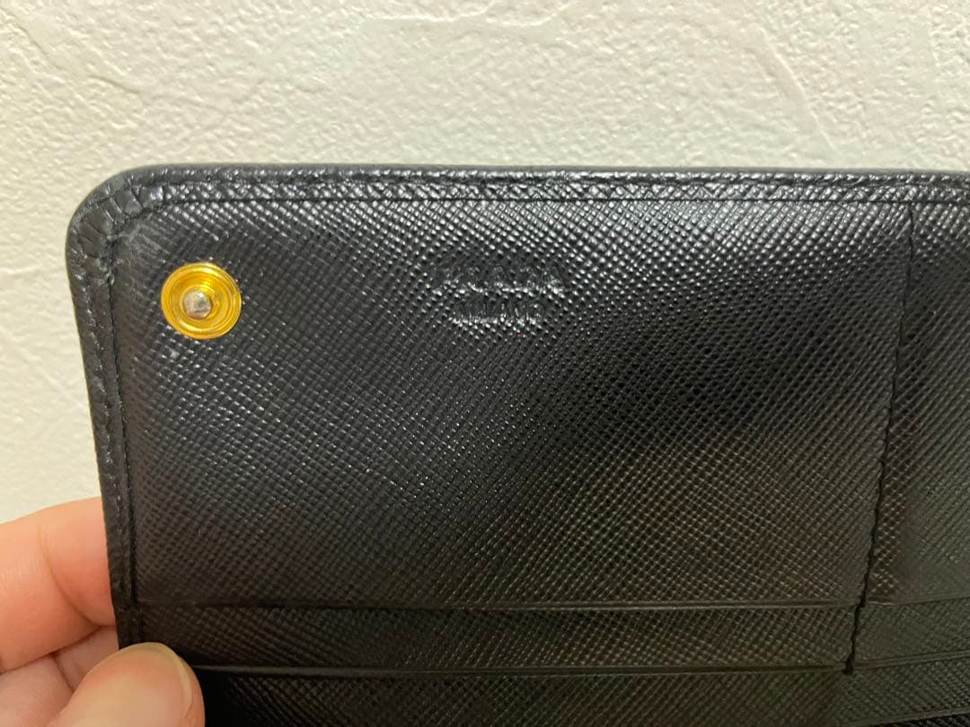 PRADA プラダ サフィアーノ メタル フラップ 長財布 ブラック