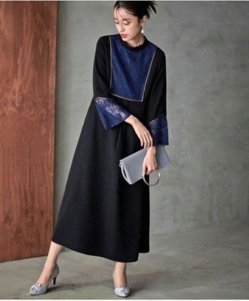 美品 Callarus カラルス 結婚式 ワンピースドレス LL 大きい 洗える