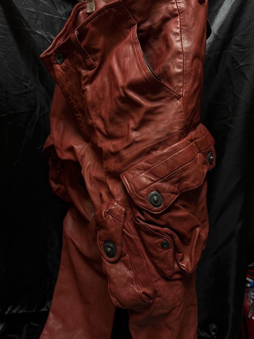 JULIUSレザー ガスマスクパンツ 2021年サンプル品