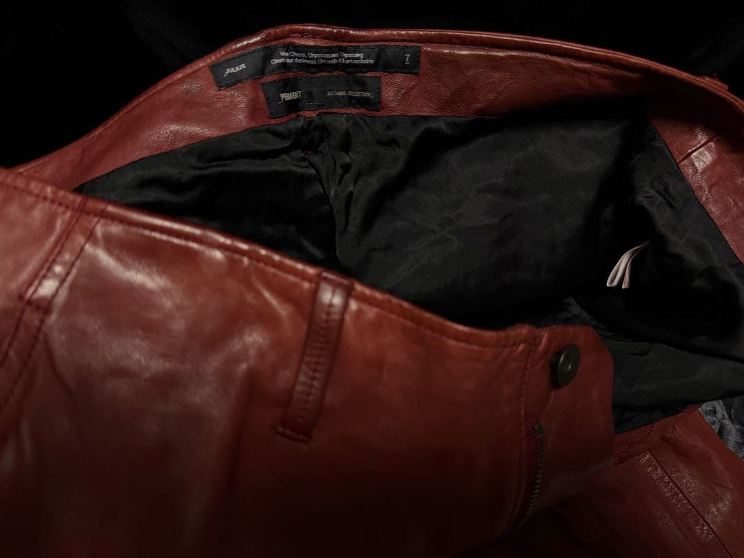 JULIUSレザー ガスマスクパンツ 2021年サンプル品