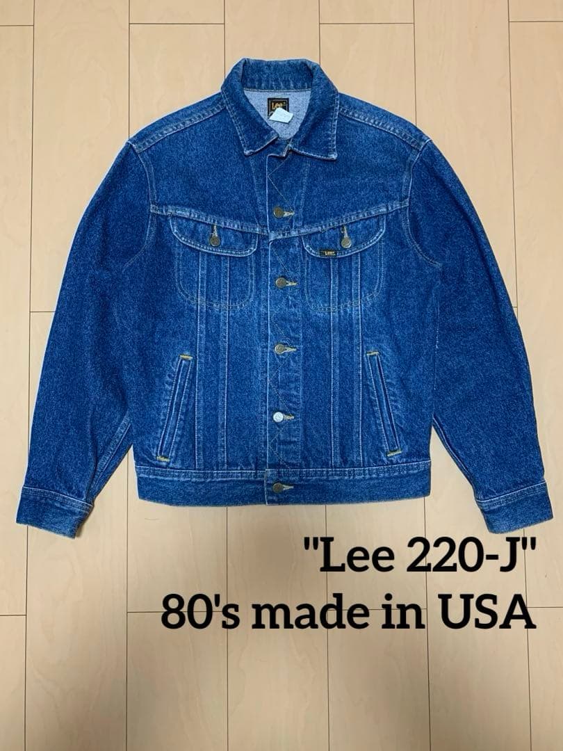 s*o様 美品【80s USA製】Lee 220-J PATD-153438 濃