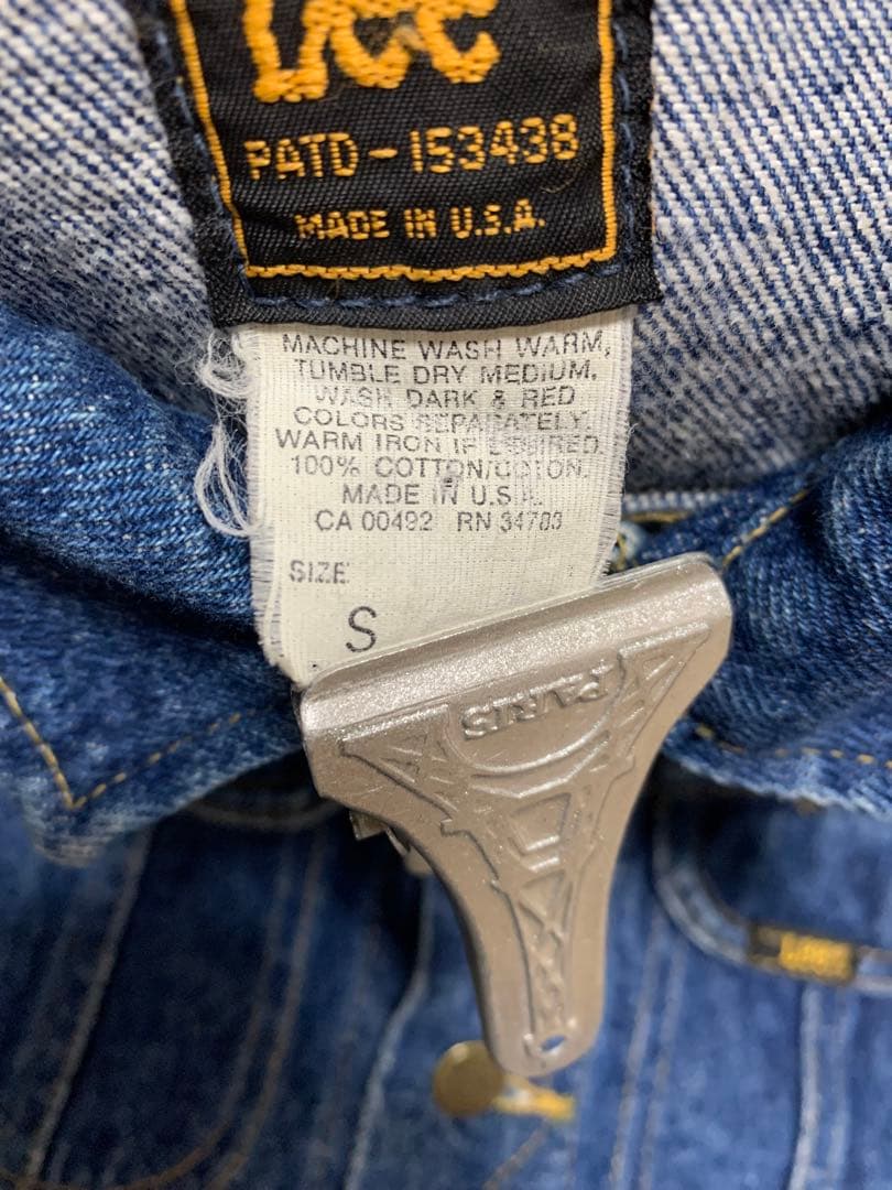 s*o様 美品【80s USA製】Lee 220-J PATD-153438 濃