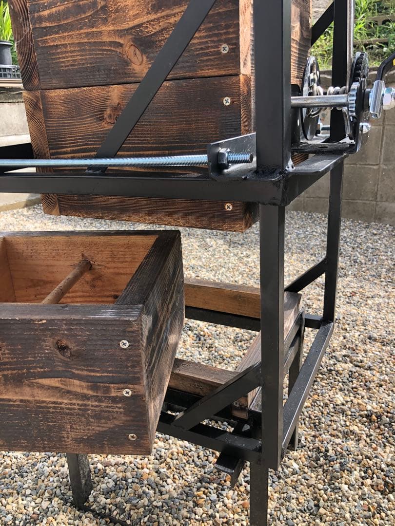 日本蜜蜂用重箱台 持ち上げ機対応型 2台セット