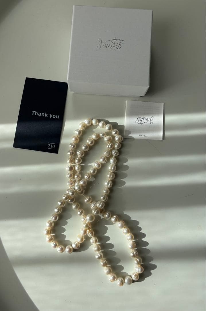淡水パールネックレス 80センチ　佐藤佳菜子
