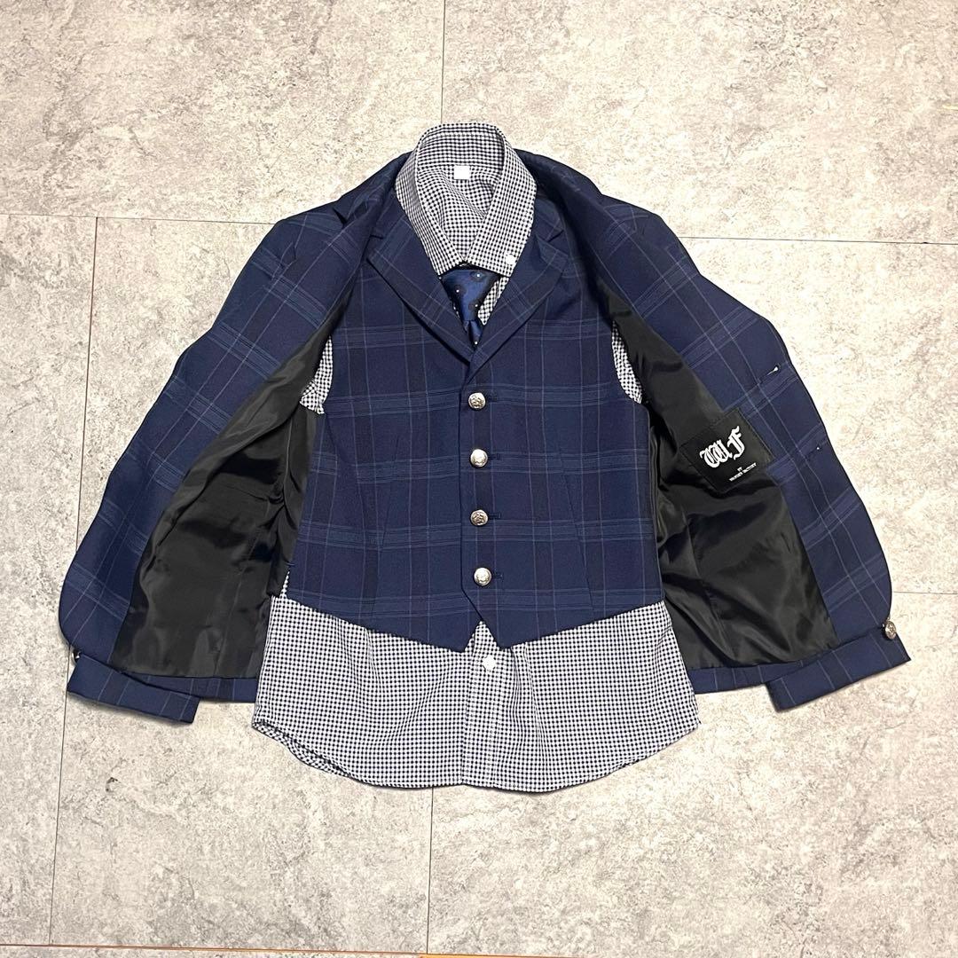 最終　ワンダーファクトリー フォーマルスーツ 6点セット120 ベスト3ピース