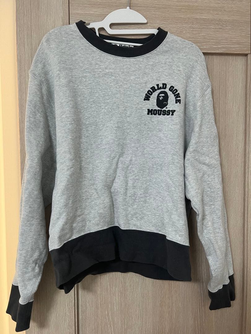 MOUSSY×BAPE RELAXED FIT クルーネック