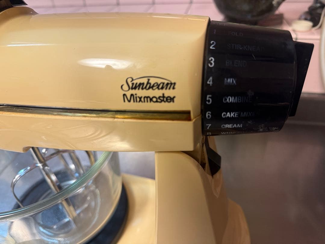 レトロ アメリカン　スタンドミキサー　ガラスボウル2個付き