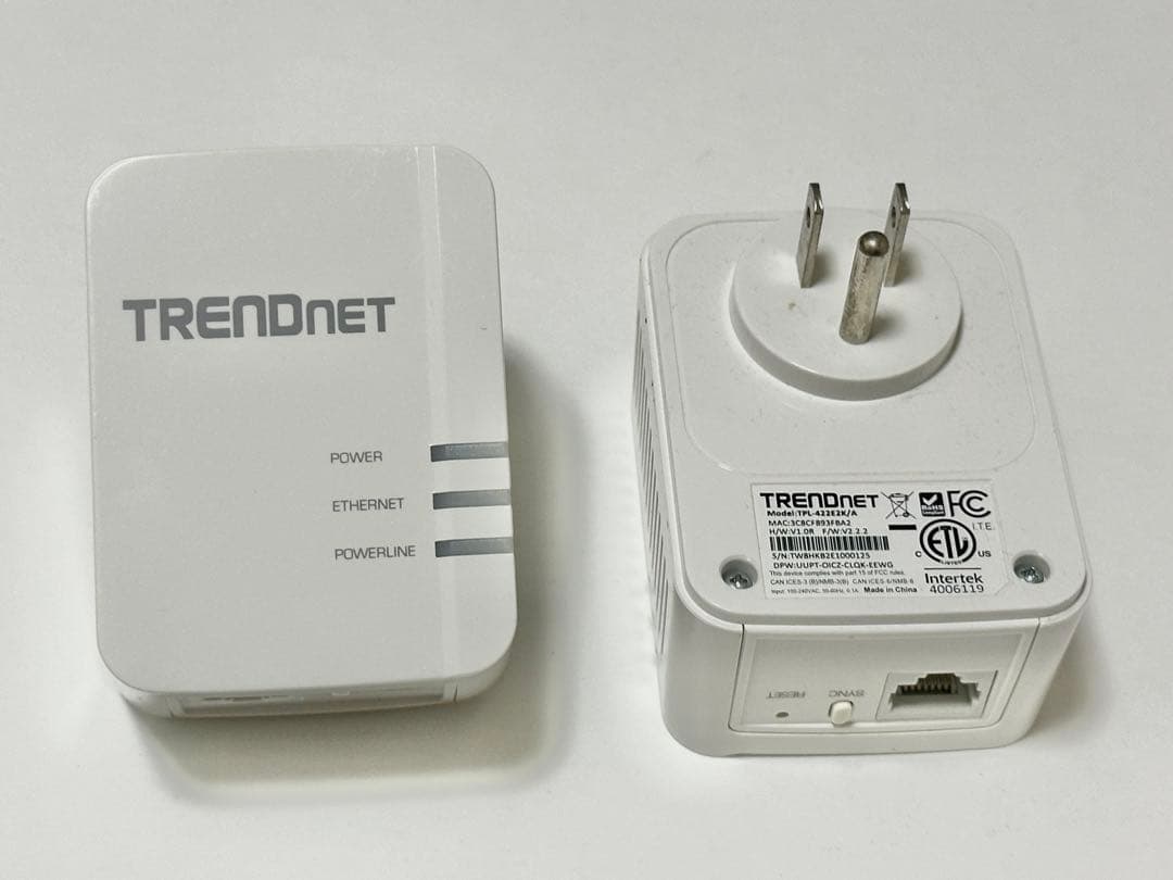 ルーター・ネットワーク機器 TRENDnet Powerline AV500 TPL-422E2K/A