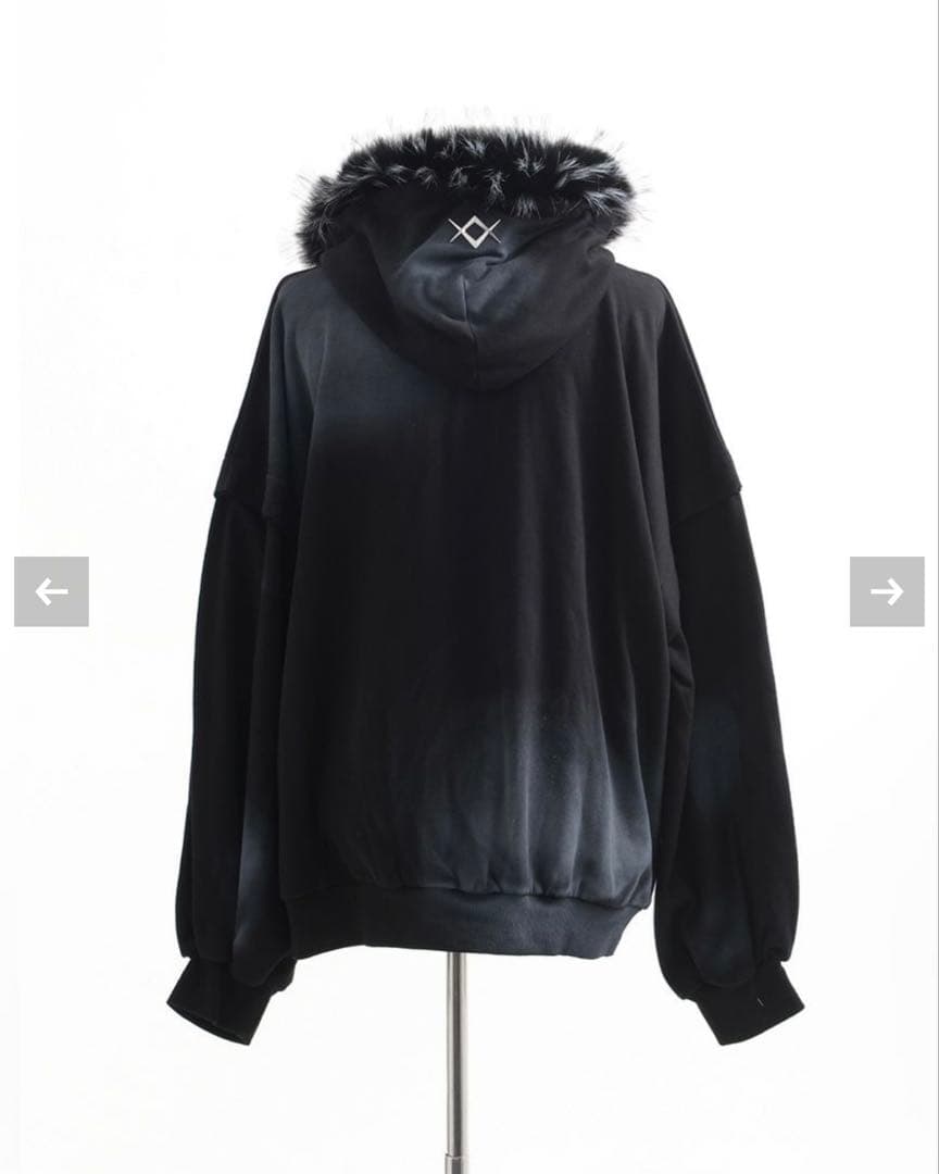 REFLEM[レフレム]ファー付き加工ジップパーカー