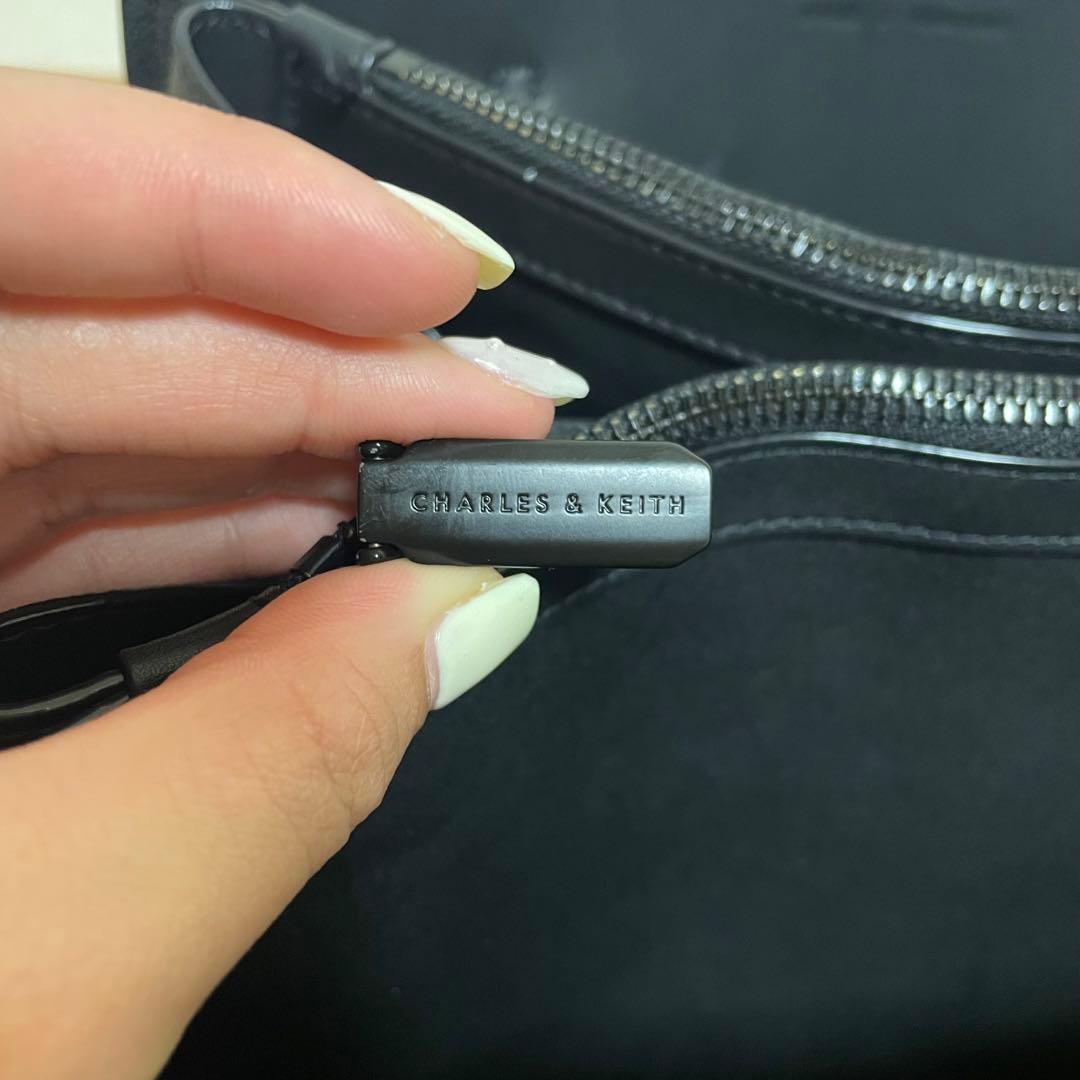 チャールズアンドキース　 クラシックダブルハンドル トートバッグ