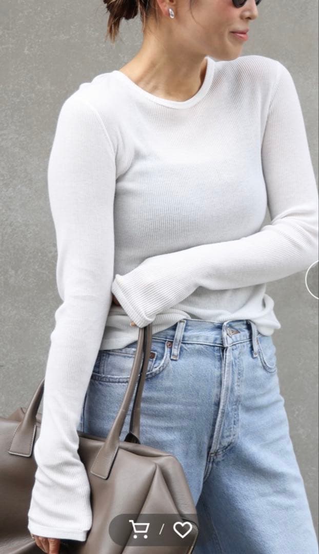 新品未使用Deuxieme Classeテレコ ロングスリーブ プルオーバー