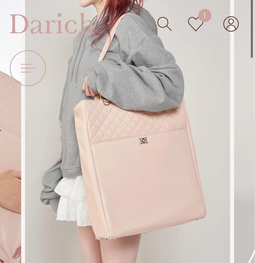 Darich キルティングトートバッグ ピンク