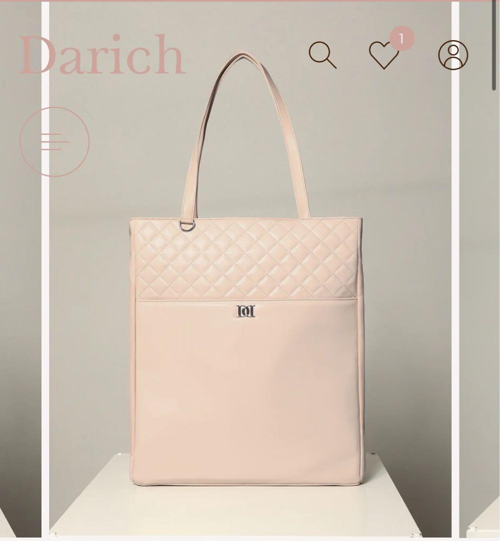 Darich キルティングトートバッグ ピンク