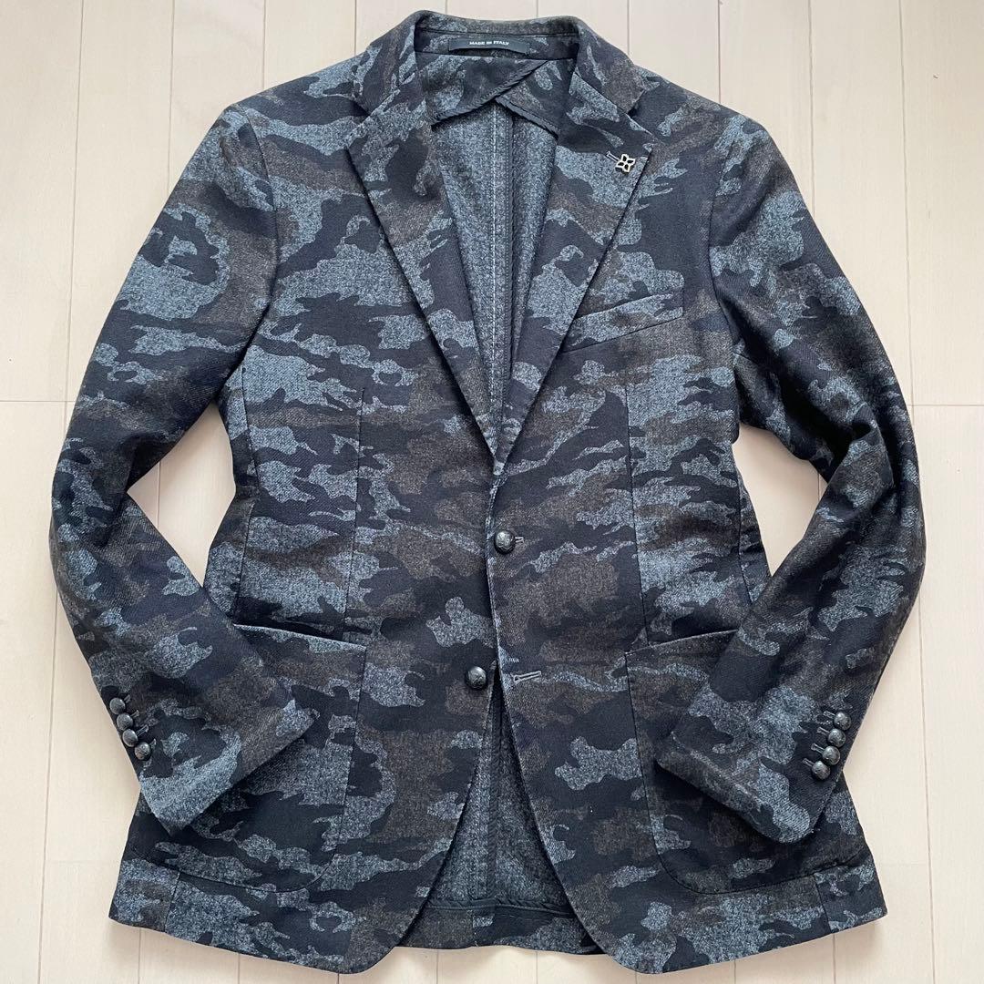 タリアトーレ【ブートニエール 希少ボタン 美品】テーラードジャケット カモフラ