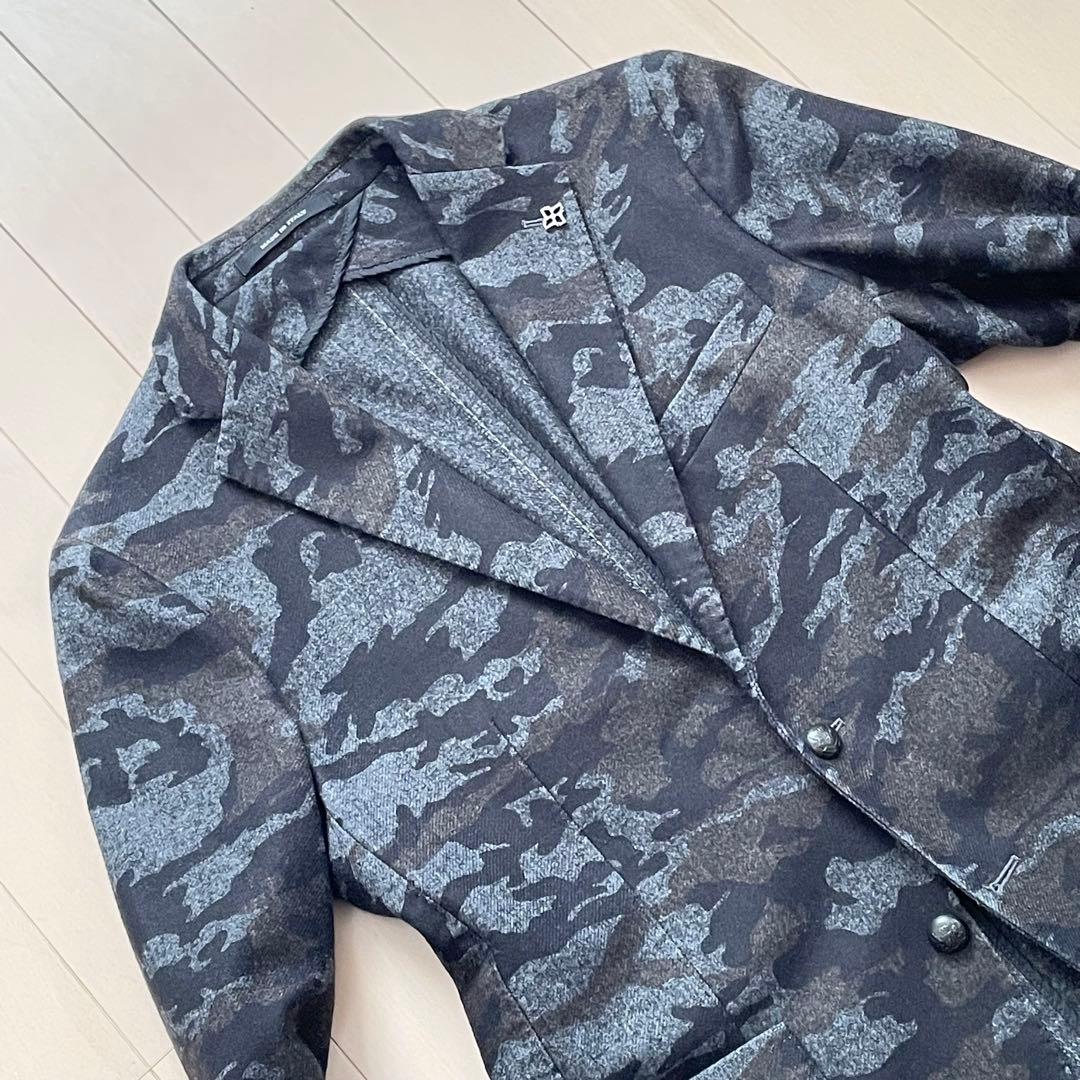 タリアトーレ【ブートニエール 希少ボタン 美品】テーラードジャケット カモフラ