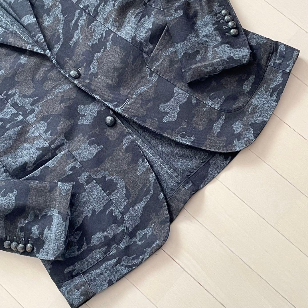 タリアトーレ【ブートニエール 希少ボタン 美品】テーラードジャケット カモフラ
