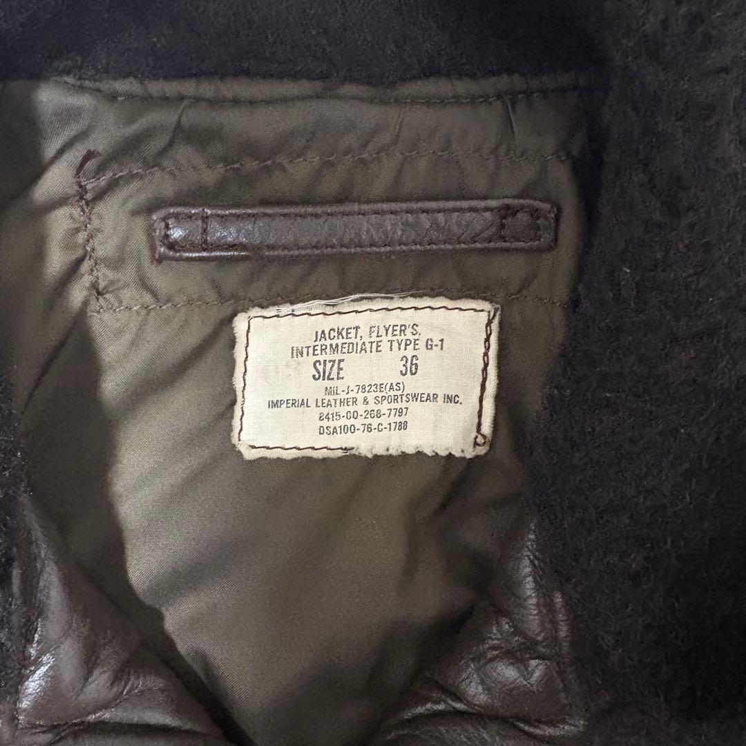 U.S.NAVY G-1 フライトジャケット　70s 米軍実物 サイズ36