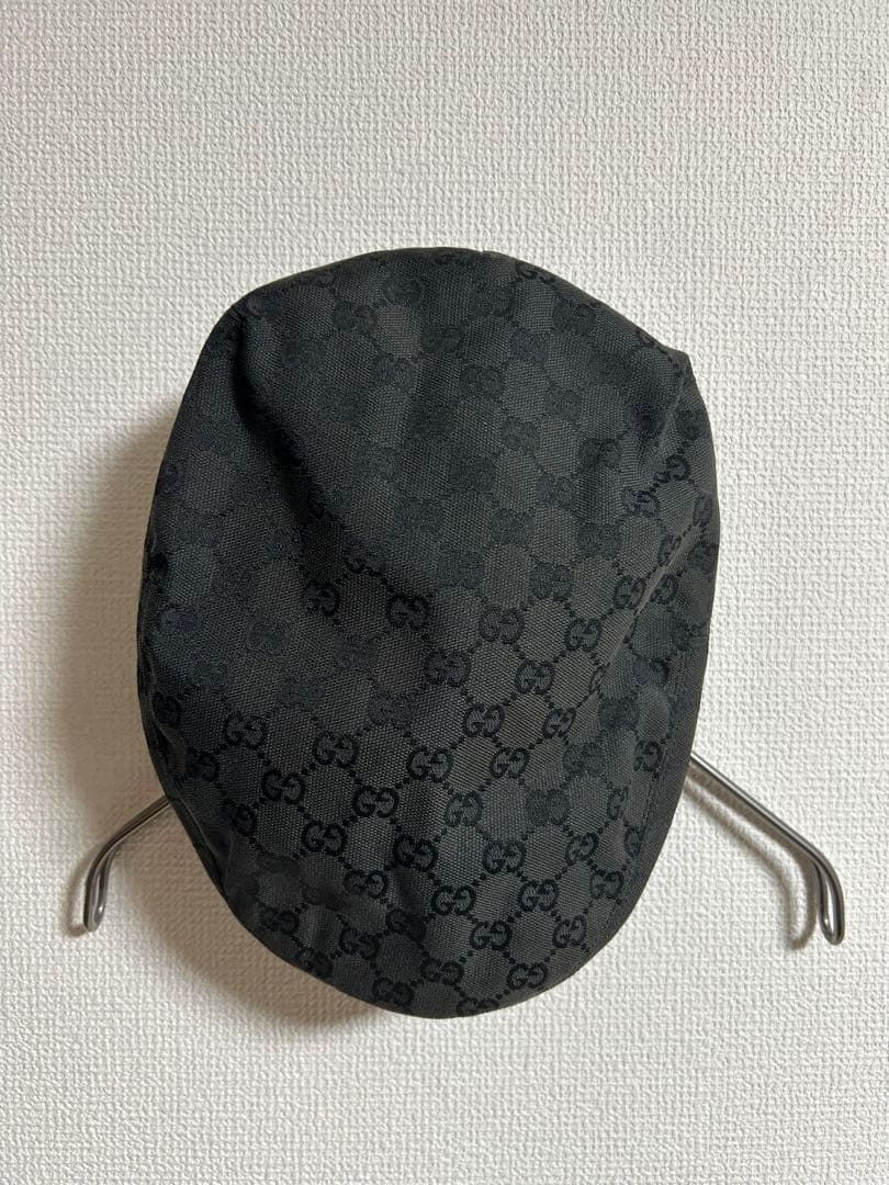 GUCCI ブラック ハンチング帽 XL　古着　ヴィンテージ　vintage