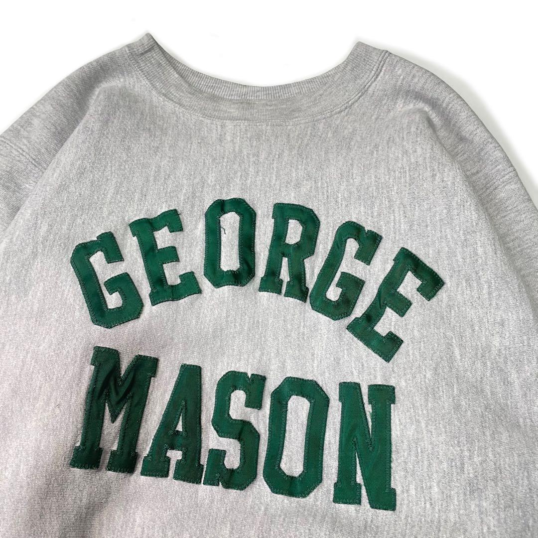 90s Champion USA製 リバースウィーブ ワッペン カレッジ 2段