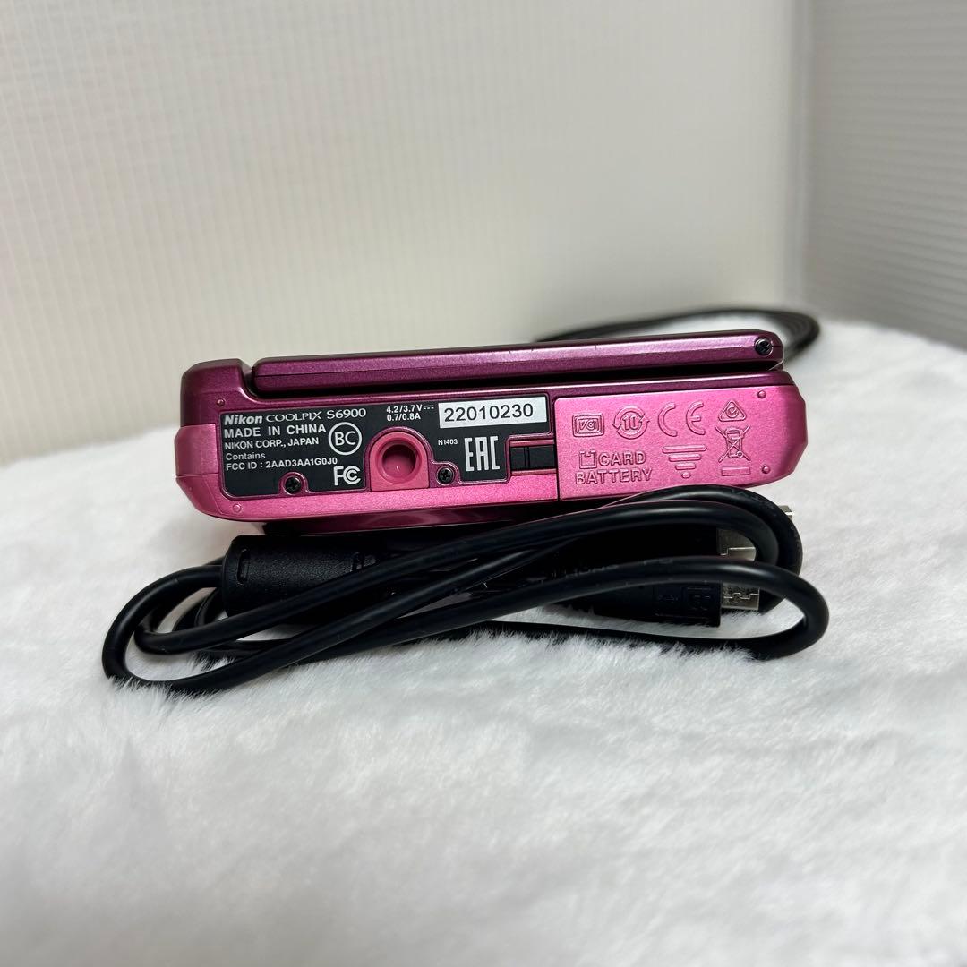 【中古品】Nikon COOLPIX s6900 グロッシーピンク