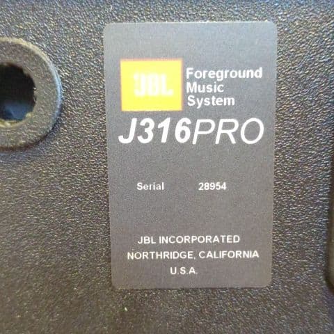 JBL J316PROスピーカー