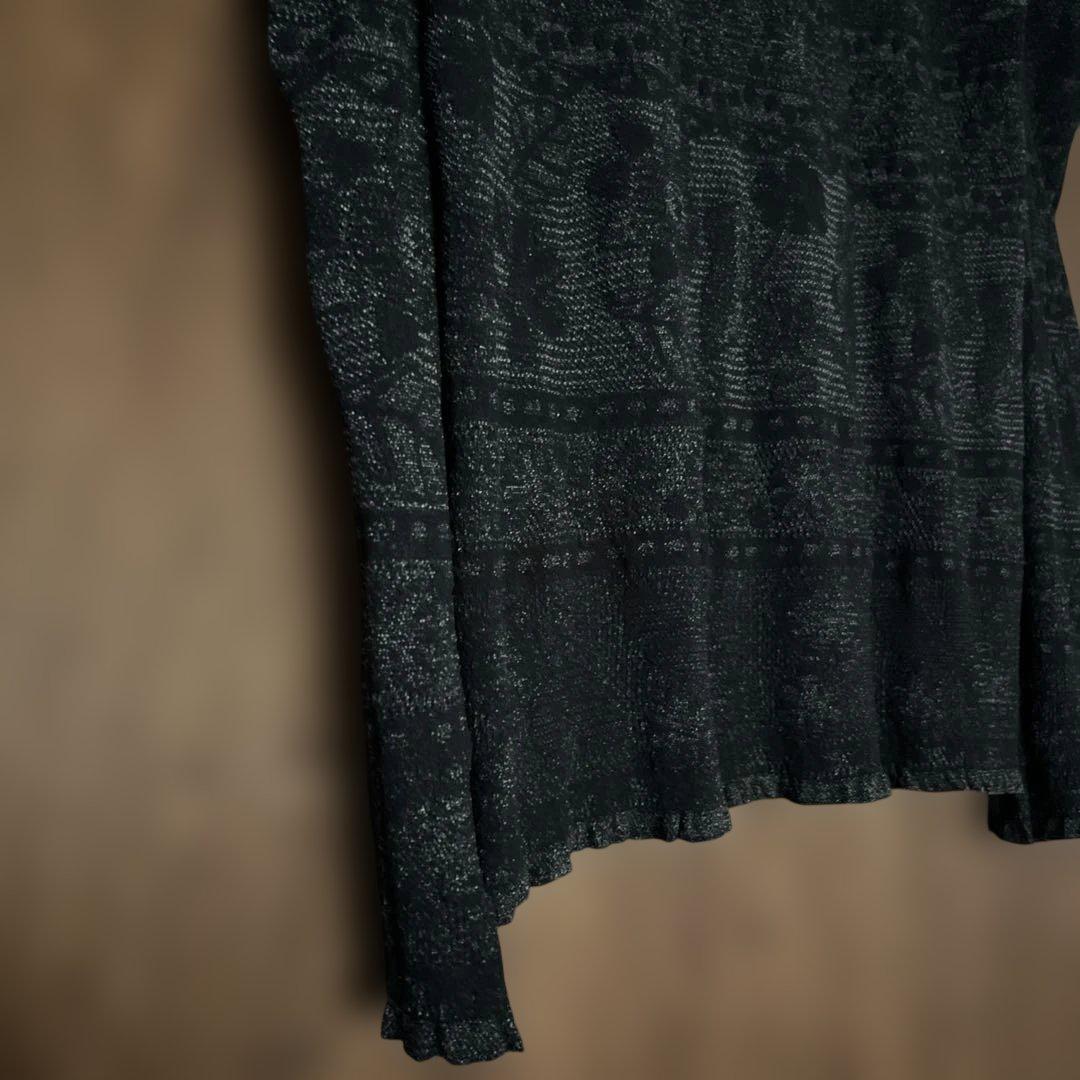 M.&KYOKO エムアンドキョウコ　トップス ハイネック　グレー系　春秋