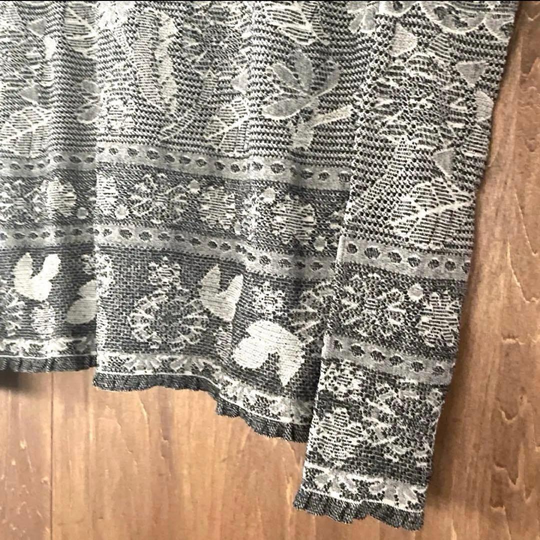 M.&KYOKO エムアンドキョウコ　トップス ハイネック　グレー系　春秋