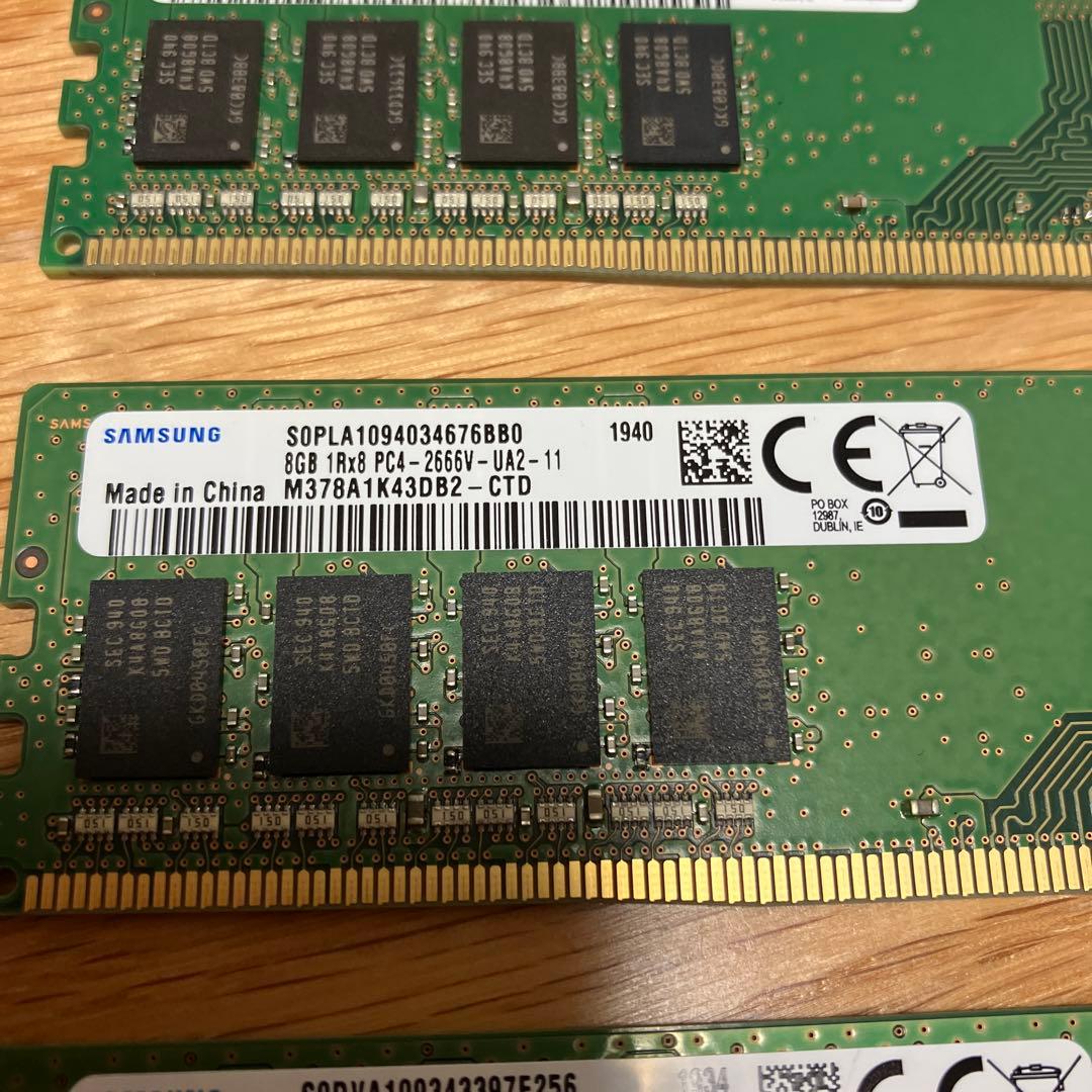 8GB✖️3枚　デスクトップPC用　PC4-2666V-UA2-11