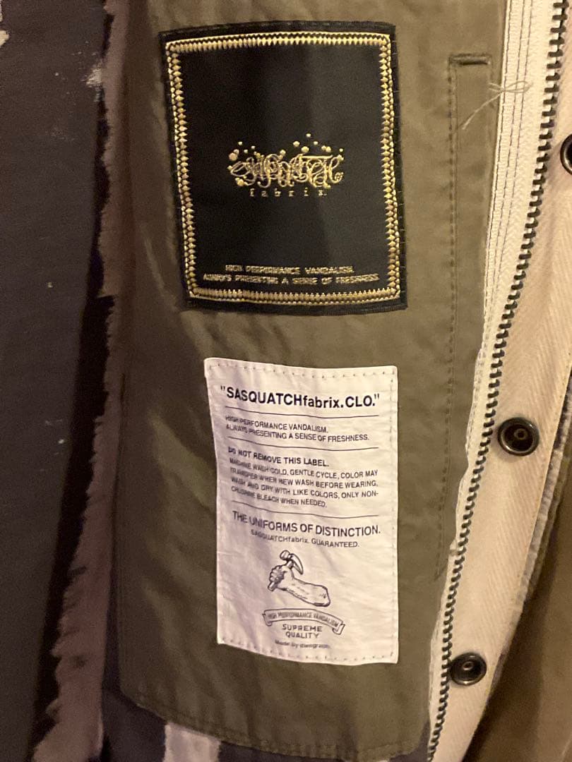 Sasquatchfabrix モッズコート オリーブ