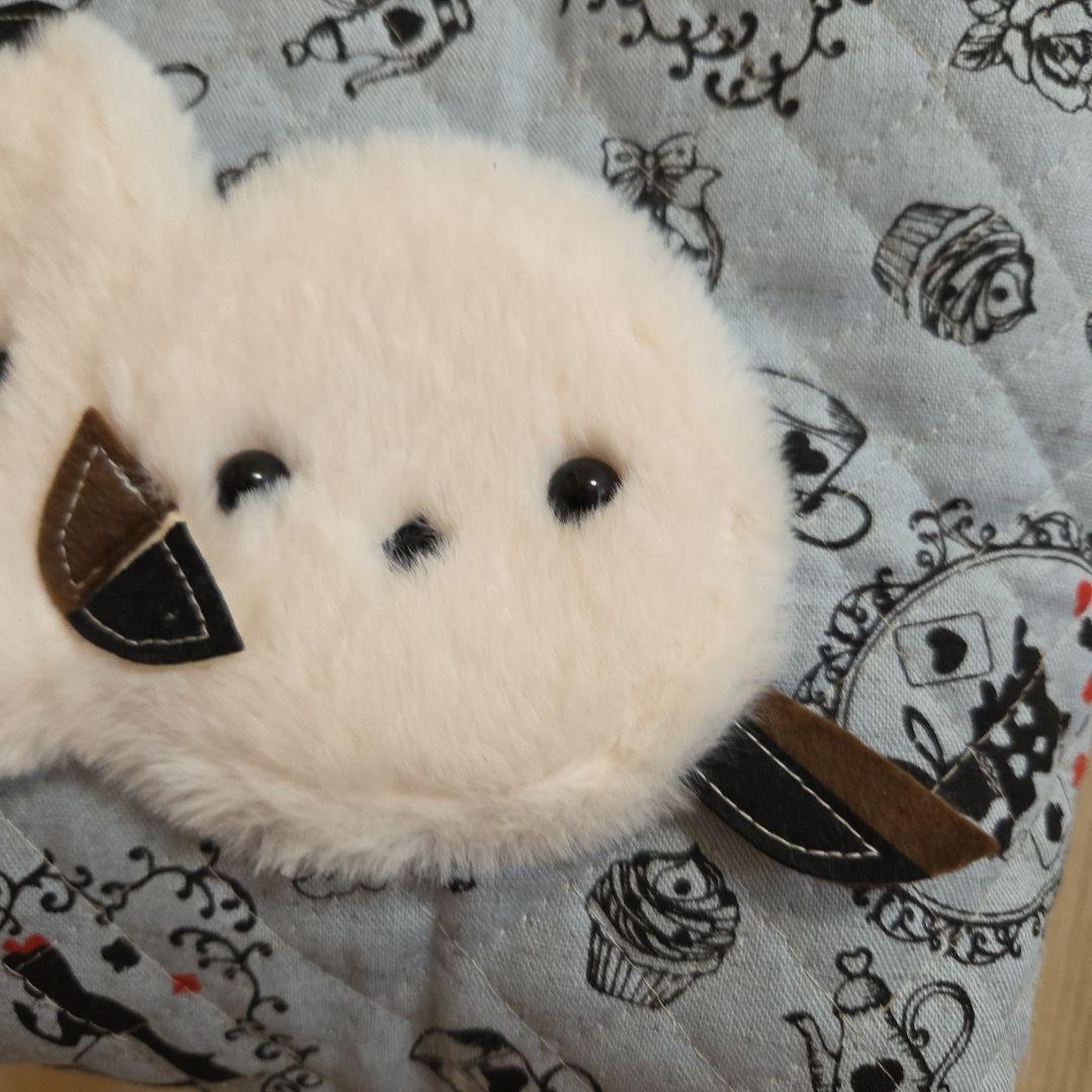 ●いちご●チェック柄●親子もふもふシマエナガ　トートバッグ