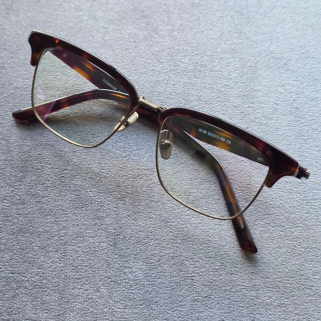 跳ね上げ式 メガネ サーモント ブラウンデミ/アンティークゴールド ノーブランド