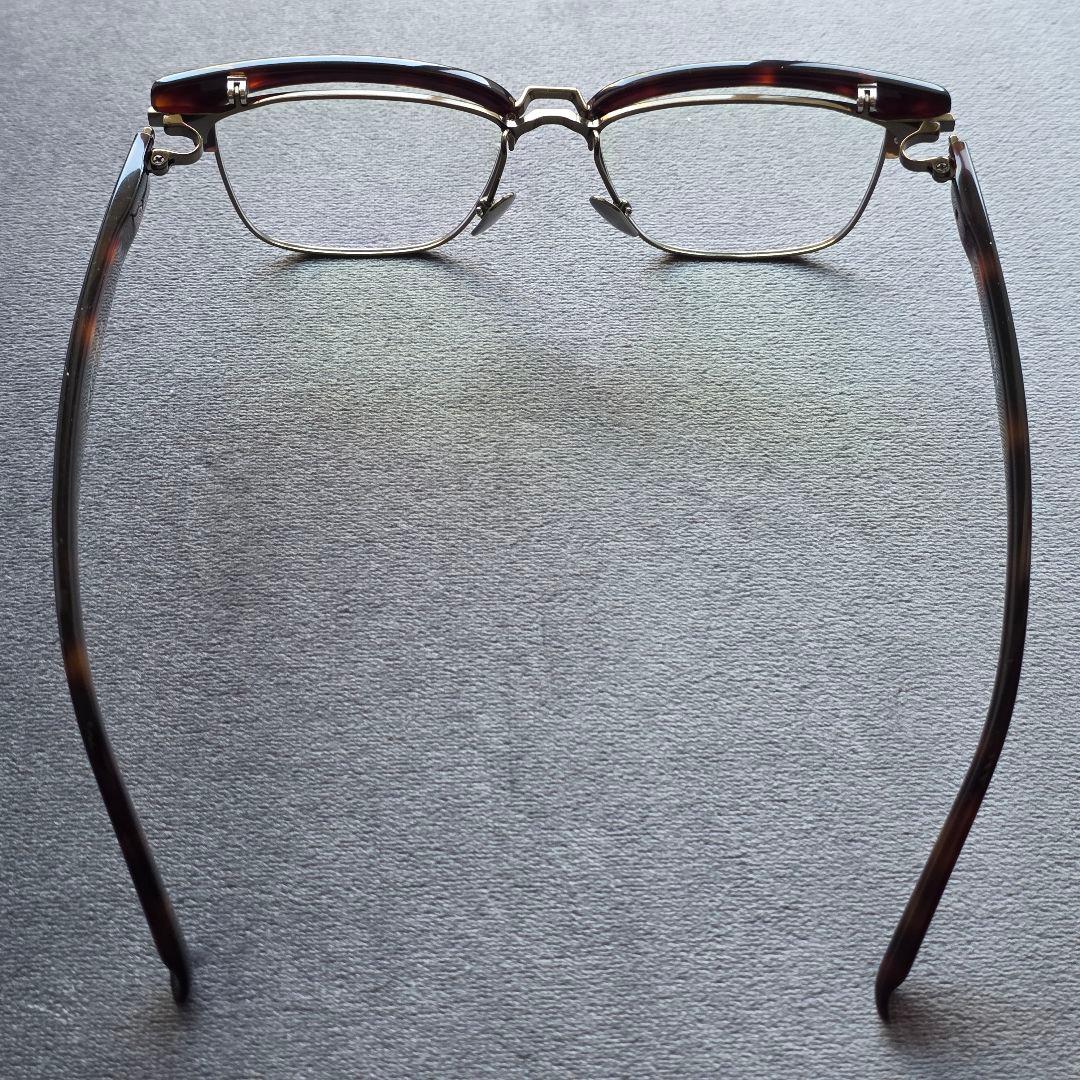 跳ね上げ式 メガネ サーモント ブラウンデミ/アンティークゴールド ノーブランド
