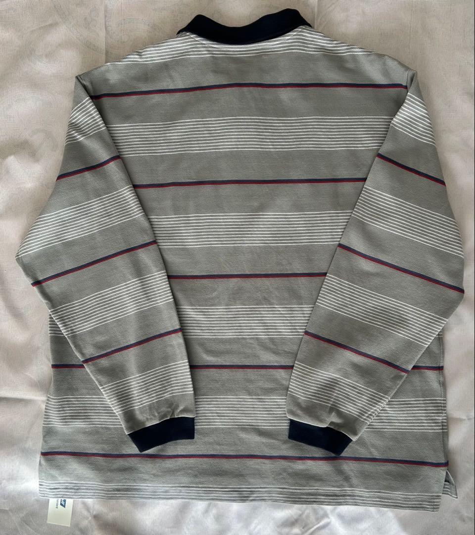 1月8日〆切　Radiall 長袖ポロシャツ　Ice Gray XLサイズ