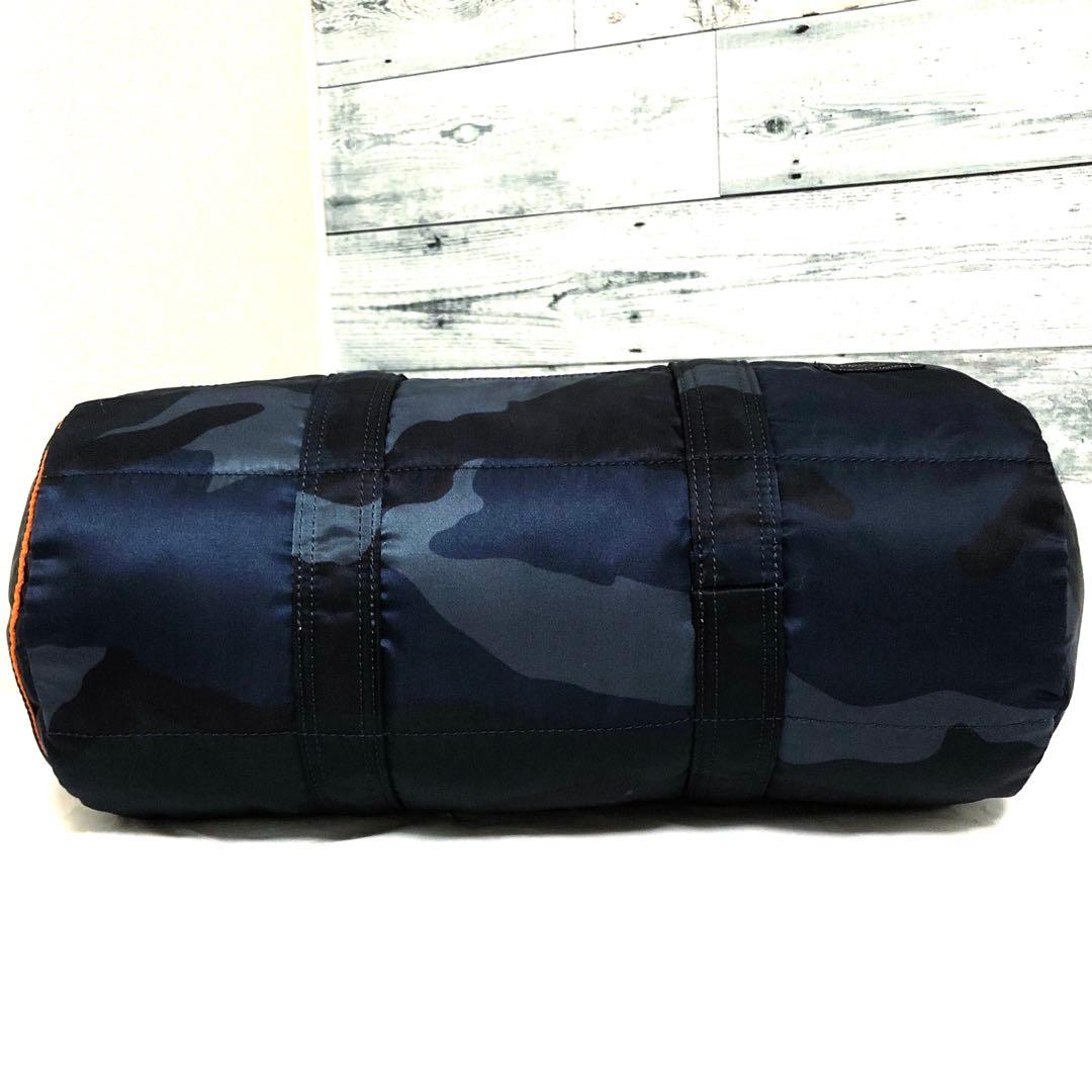 超美品✨希少 ポーター タンカー ミニボストンバッグLカモフラ 迷彩 ネイビー