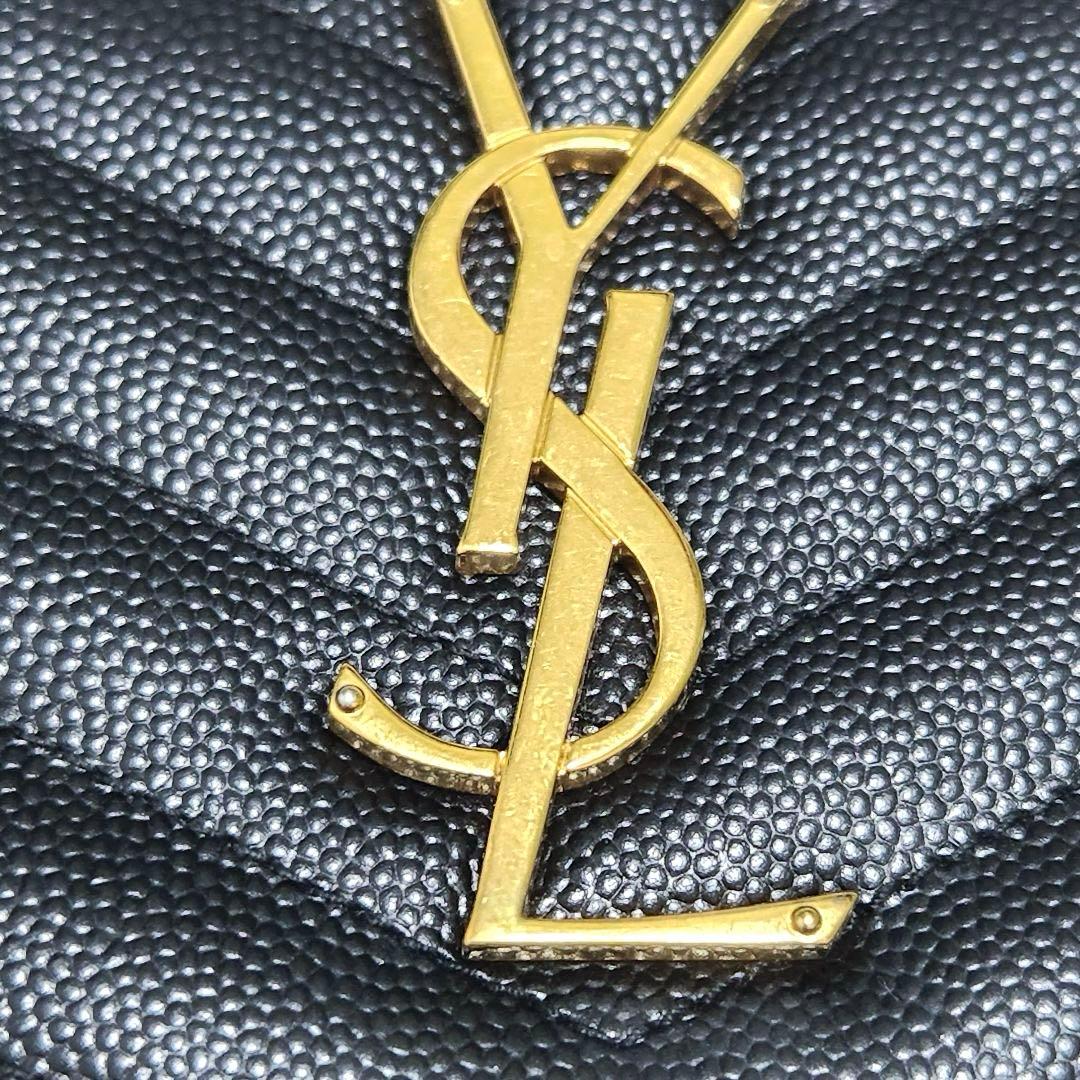 ✨極美品✨サンローラン　長財布　ラウンドファスナー カサンドラ　ブラック　黒