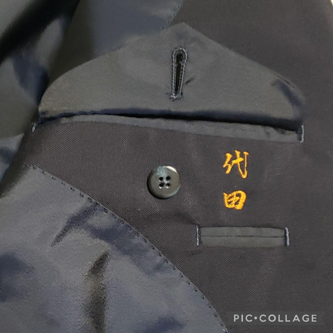 burberrys　金ボタン　モヘア混　2ボタン　A6サイズ　裏地マーク　紺ブレ