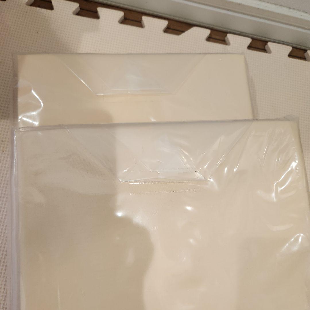 シモンズ　ボックスシーツ　シングルサイズ　アイボリー　2点セット