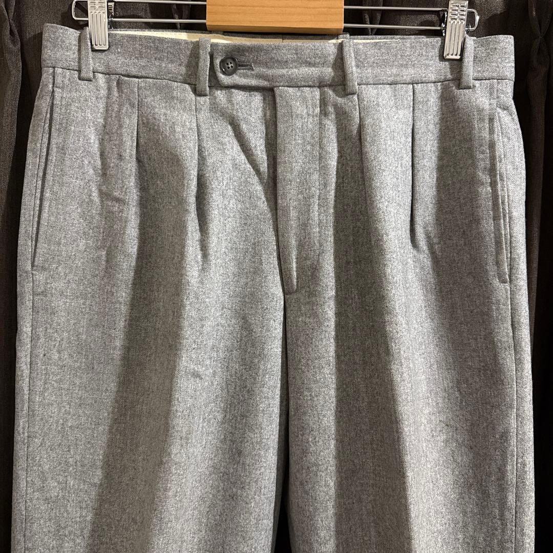 （美品）BERNARD ZINS ベルナールザンス ウールパンツ ライトグレー