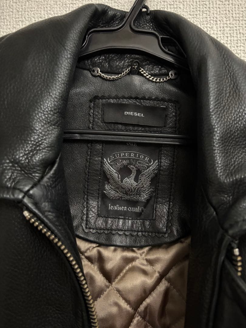 お値下げ⭐︎DIESELディーゼル シングルライダースジャケット⭐︎レザー牛革
